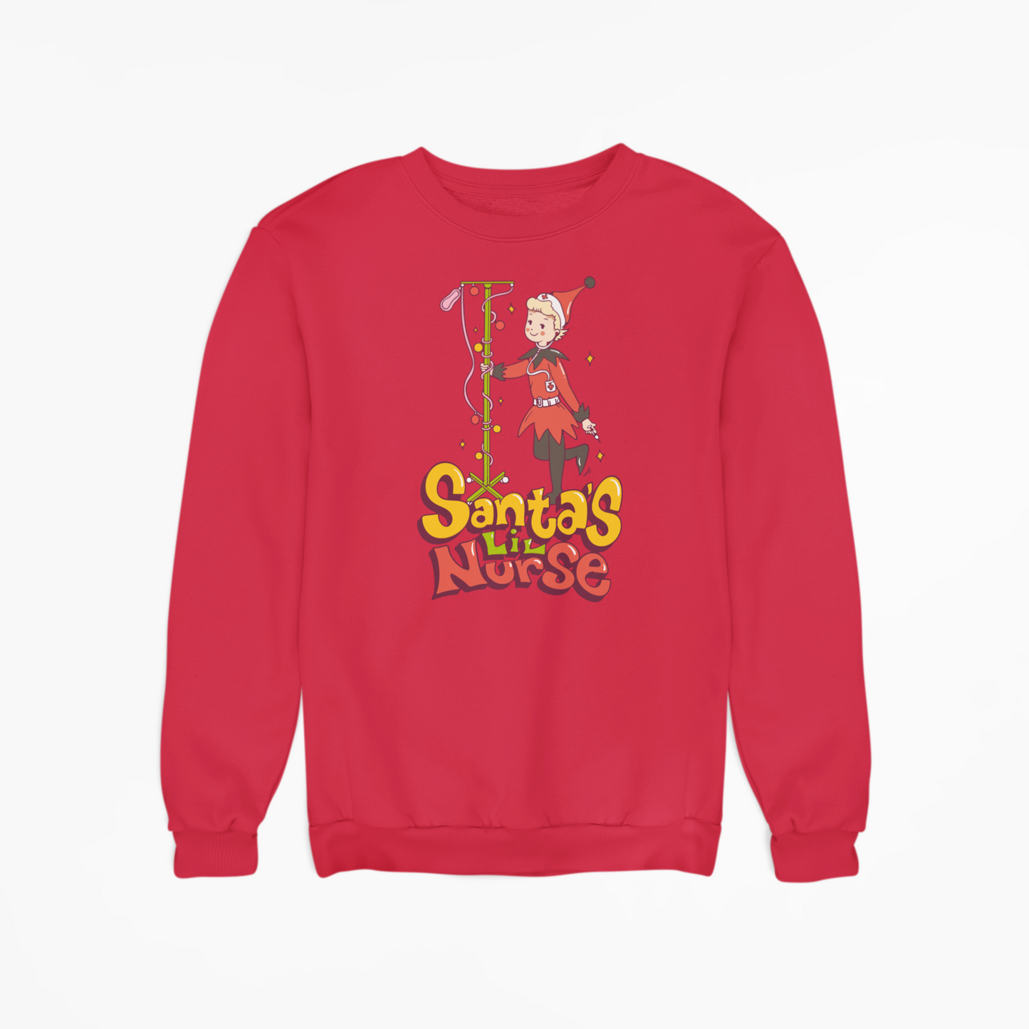 Santa's Lil Nurse Crewneck
