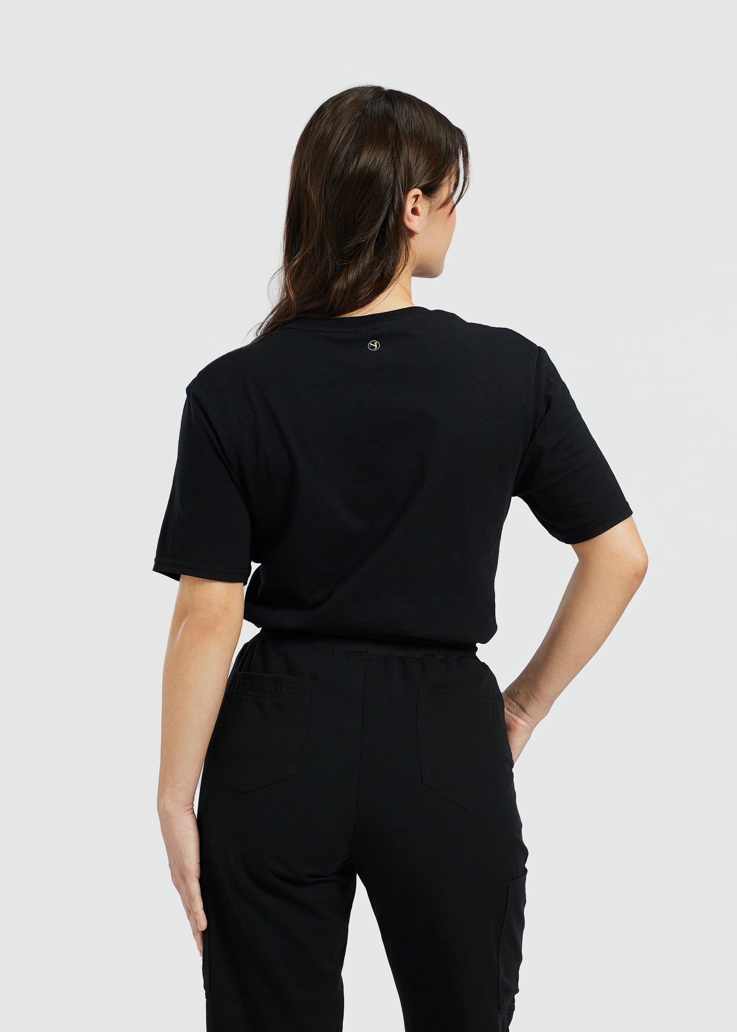 La camiseta de estilo suave con personal corto