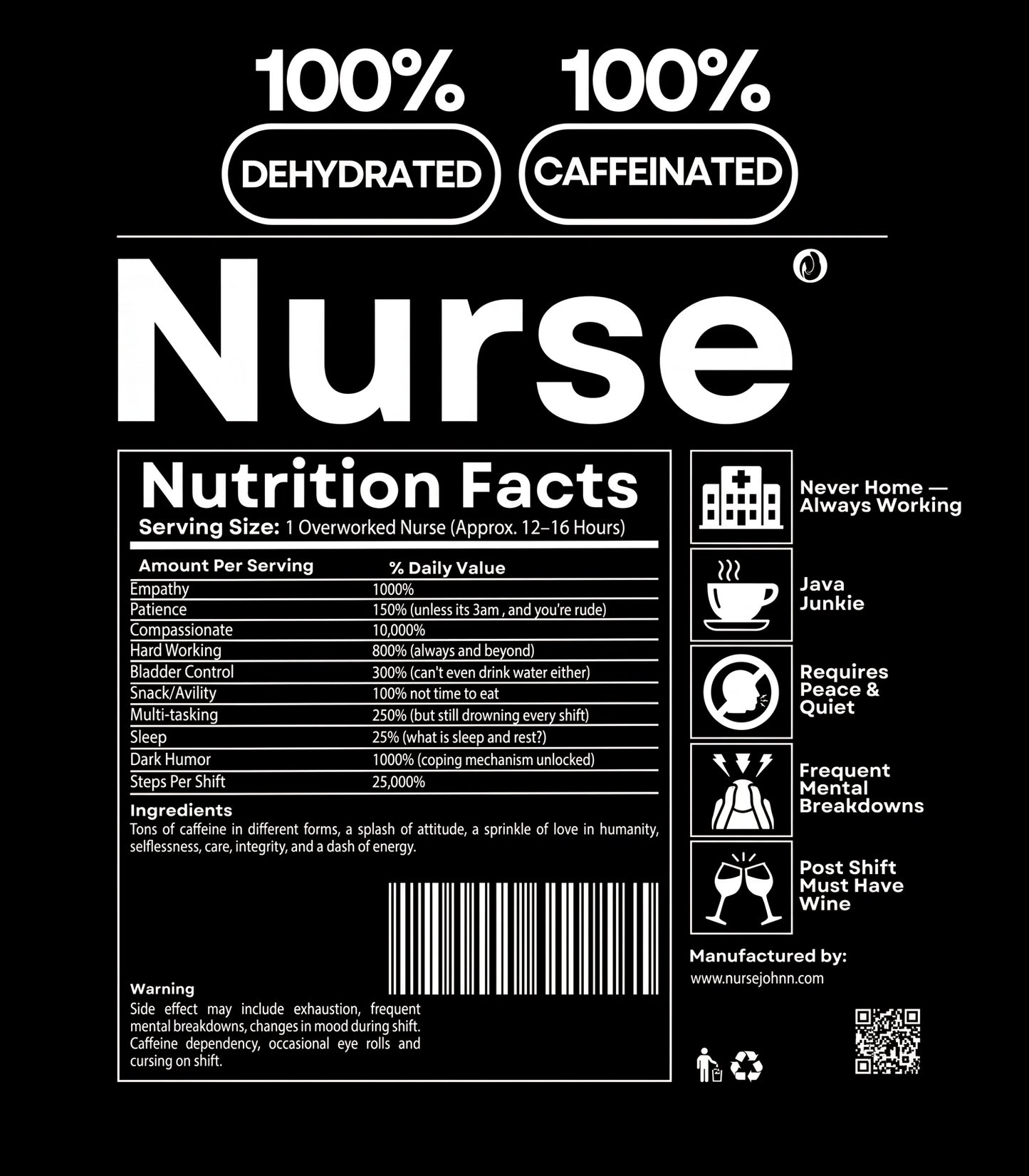 Nurse Ingredients Zip Up Hoodie