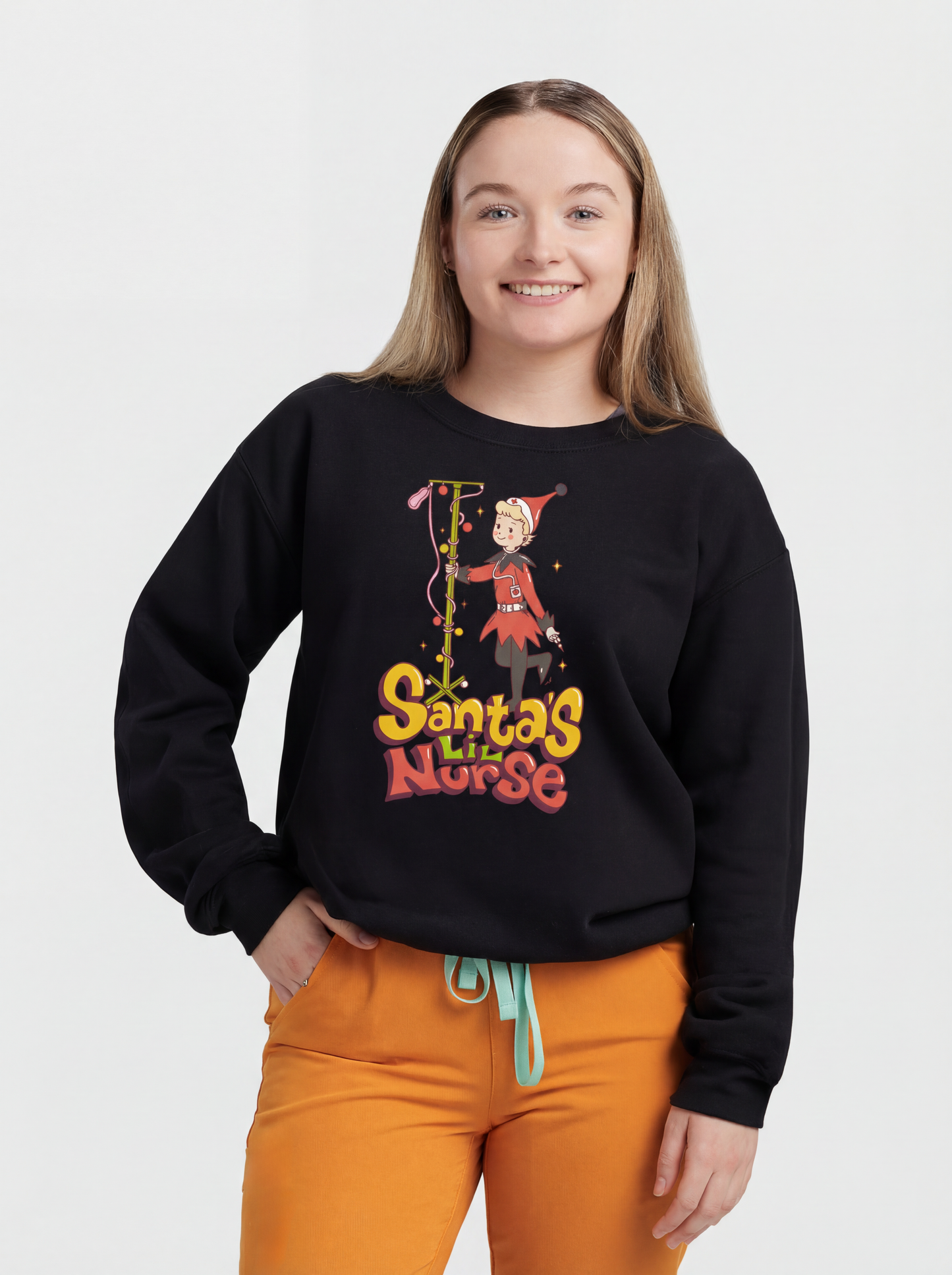 Santa's Lil Nurse Crewneck