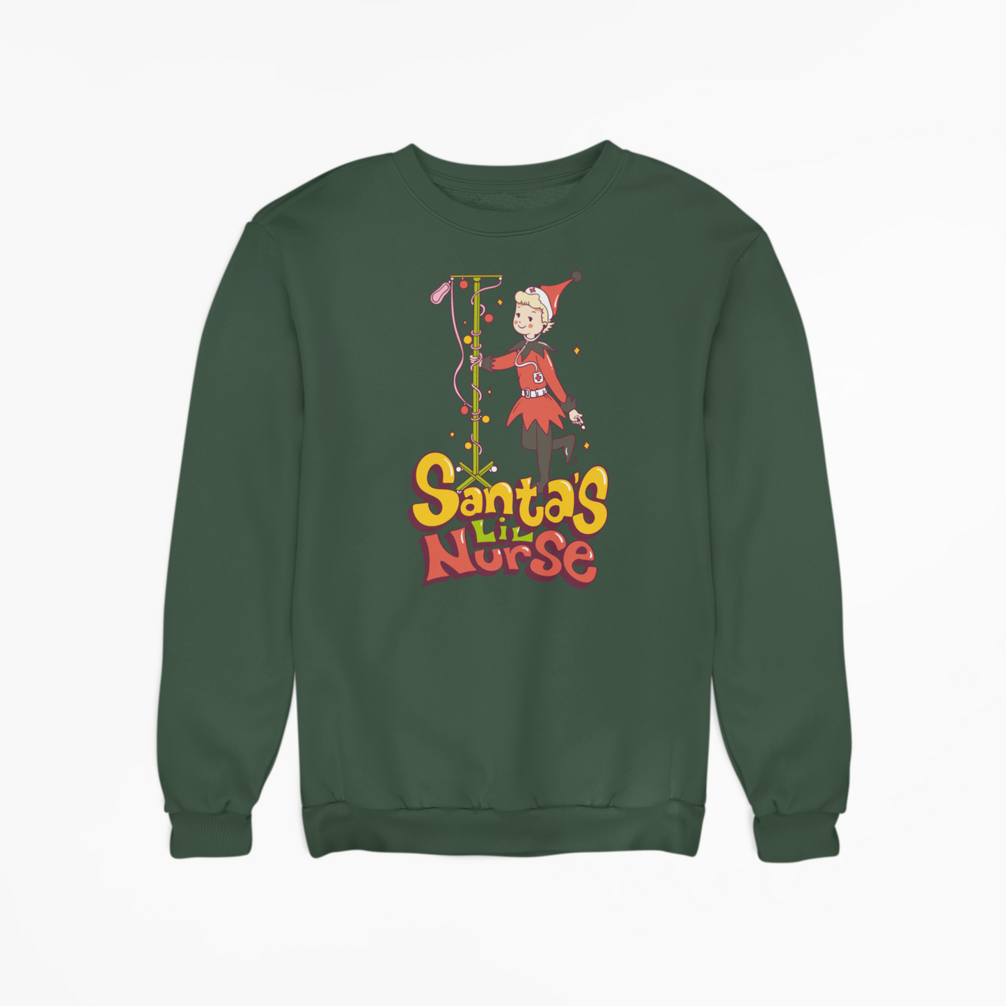 Santa's Lil Nurse Crewneck
